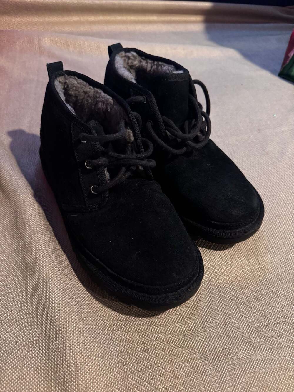 UGG Neumel Chukka Boots in Black Suede